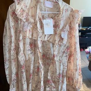 Selkie Elizabeth Blouse Renaissance print